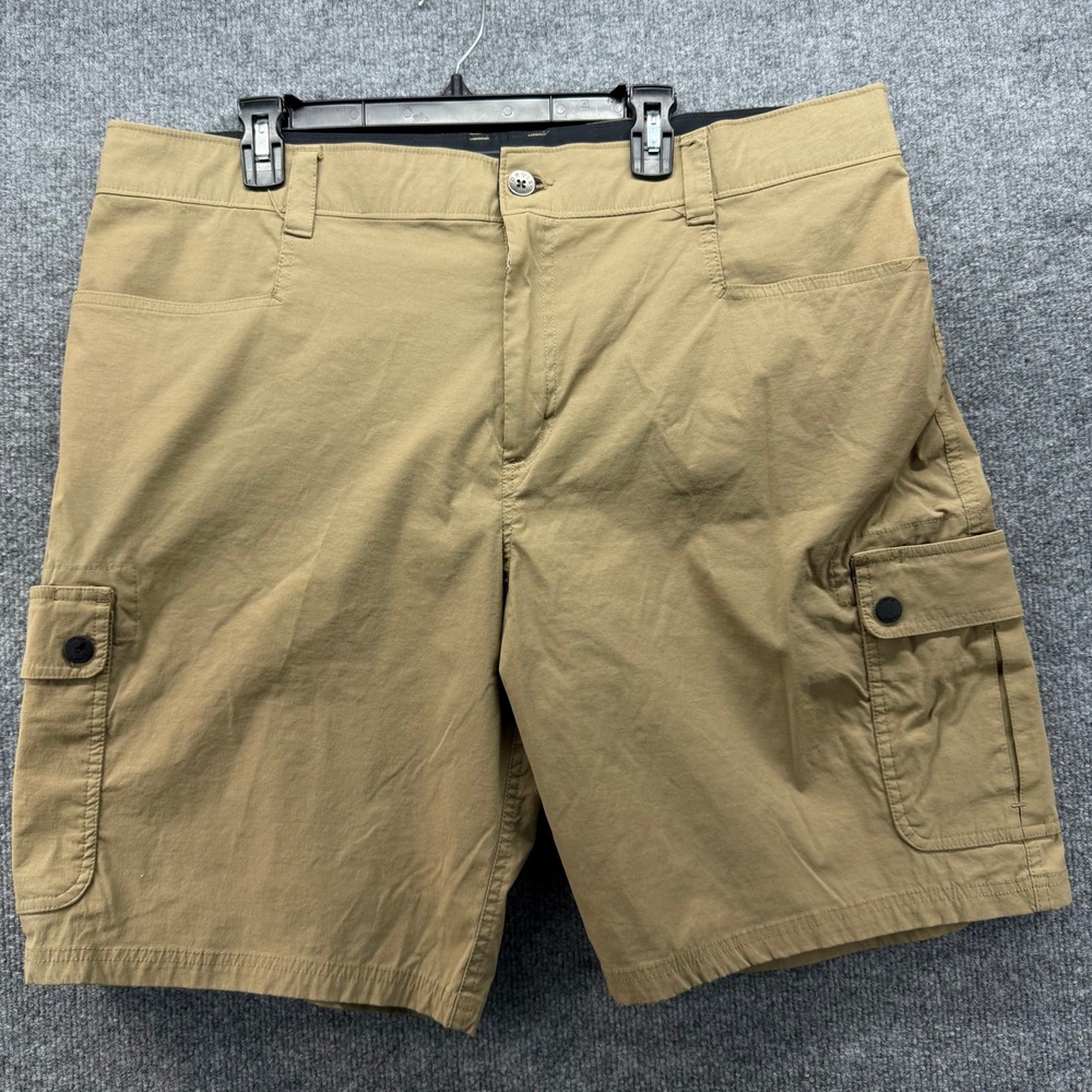 Orvis Voyager Stretch Cargo‎ Shorts Mens Size 40 Khaki Outdoor Performance